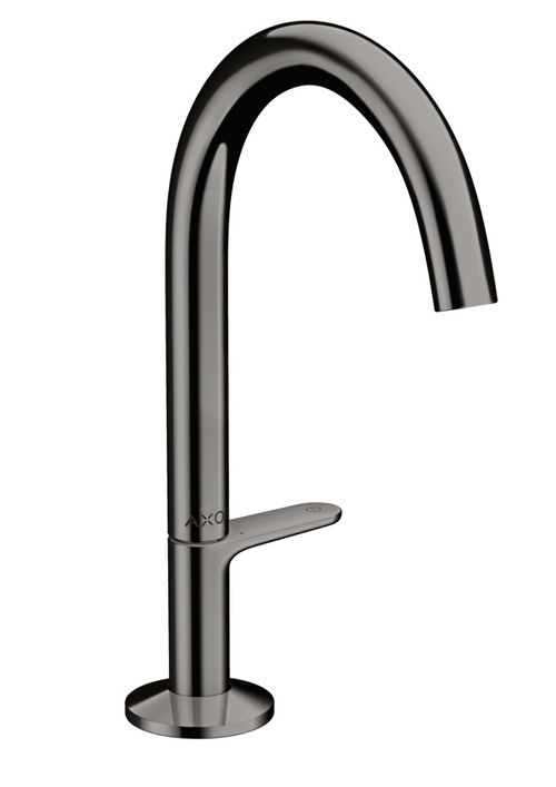 AXOR-HG-AXOR-One-Waschtischmischer-Select-170-mit-Push-Open-Ablaufgarnitur-Polished-Black-Chrome-48020330 gallery number 1